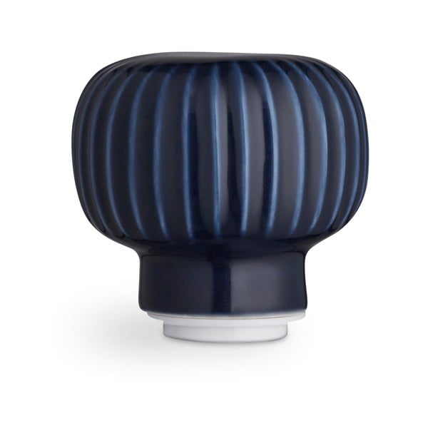 Prieskonių malūnėlis iš ąžuolo medienos su tamsiai mėlyno porceliano detalėmis Kähler Design Hammershoi, aukštis 17,5 cm-image-4