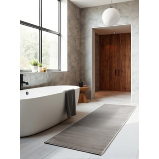 Kilimas antracito spalvos/kreminės spalvos 80x240 cm Perles Dolomite – Elle Decoration