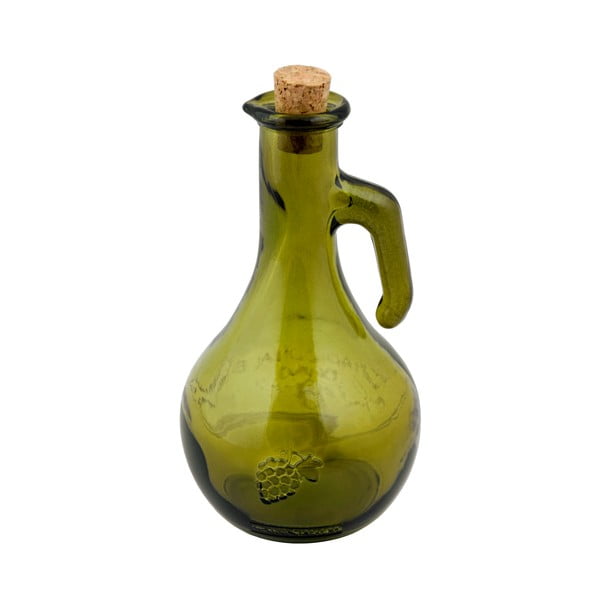 Žalias perdirbto stiklo acto butelis Ego Dekor Di Vino, 500 ml
