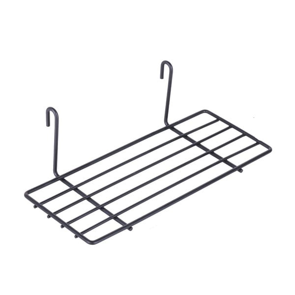 Juodos spalvos papildoma lentynėlė, 24 cm ilgio-image-2