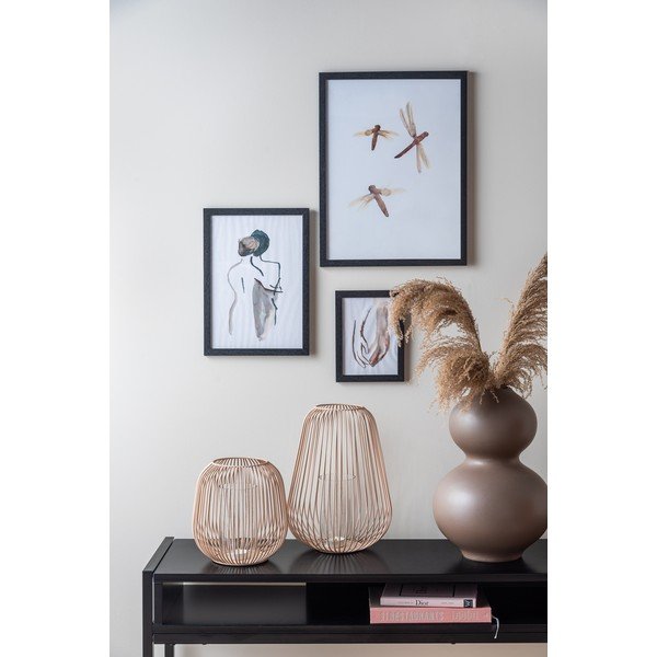 Šviesiai rudas stalinis žibintas PT LIVING Lantern, aukštis 21 cm-image-1