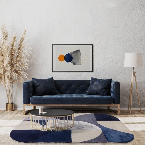 Iš vilnos kilimas tamsiai mėlynos spalvos 160x230 cm Indigo – Asiatic Carpets-image-1