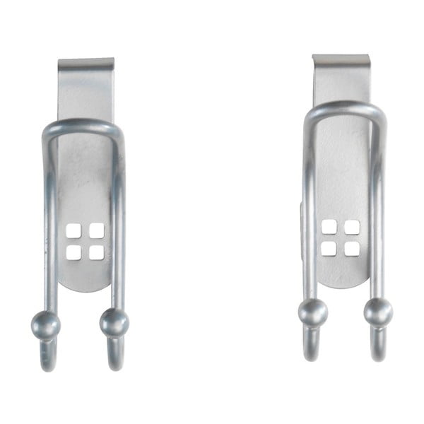 2 sidabrinių kabliukų ant durų rinkinys Wenko Door Hook-image-2