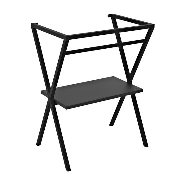 Laikiklis kriauklei juodos spalvos 56,5x72 cm Ferro – Sapho