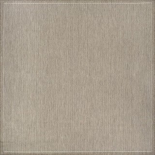 Smėlio spalvos lauko kilimas Floorita Tatami, 200 x 200 cm