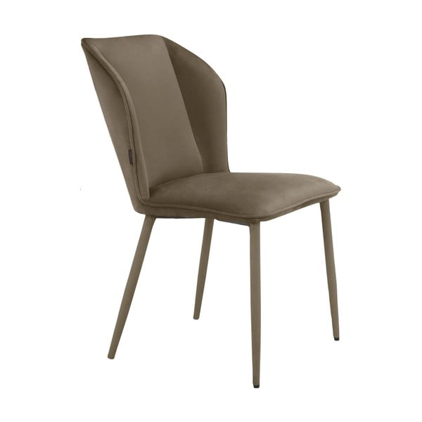 Iš aksomo valgomojo kėdės rudos spalvos 2 vnt. Wilma – Støraa