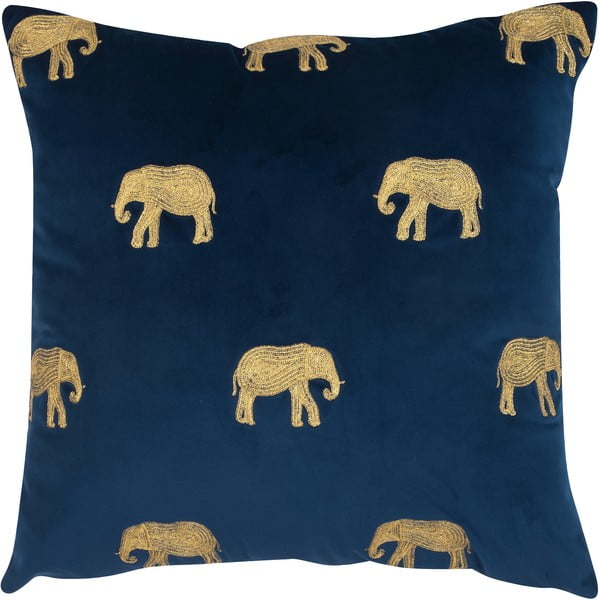 Mėlynas dekoratyvinis pagalvės užvalkalas Westwing Collection Elefco, 40 x 40 cm