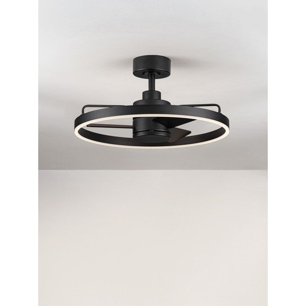 Matinės juodos spalvos iš metalo lubinis šviestuvas LED su pritemdymo funkcija Lunair – Nova Luce-image-4