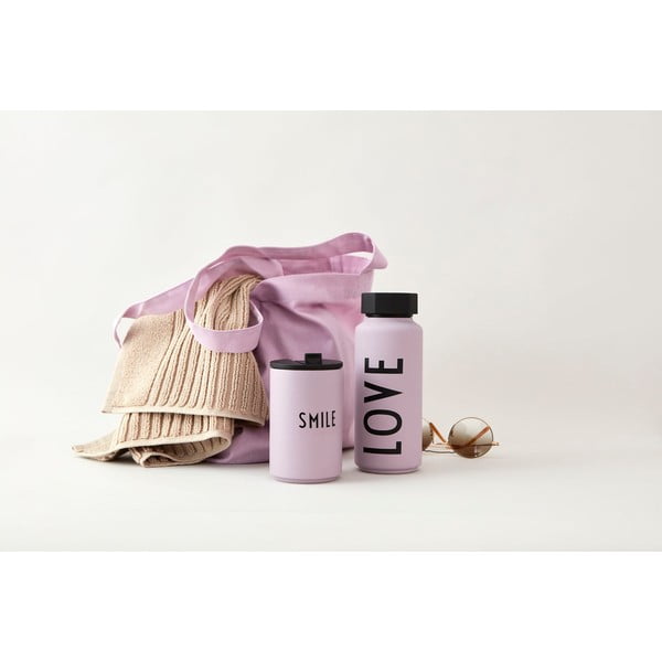 Termo puodelis violetinės spalvos 350 ml Smile – Design Letters-image-1