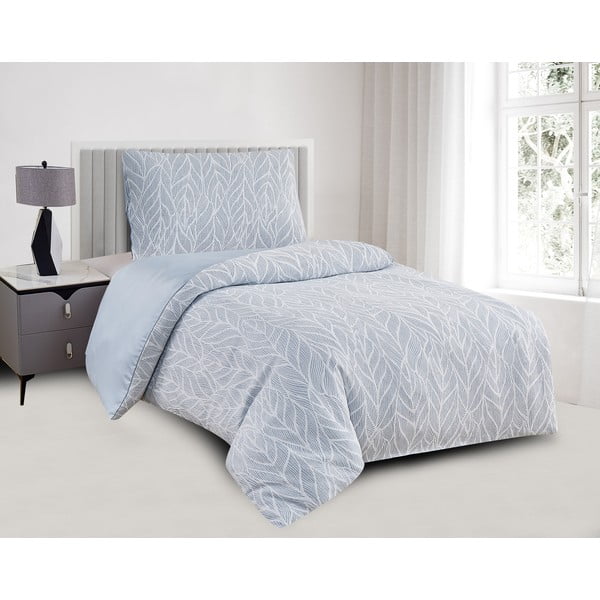 Iš žakardo viengulė patalynė mėlynos spalvos 140x200 cm Florida – My House-image-1