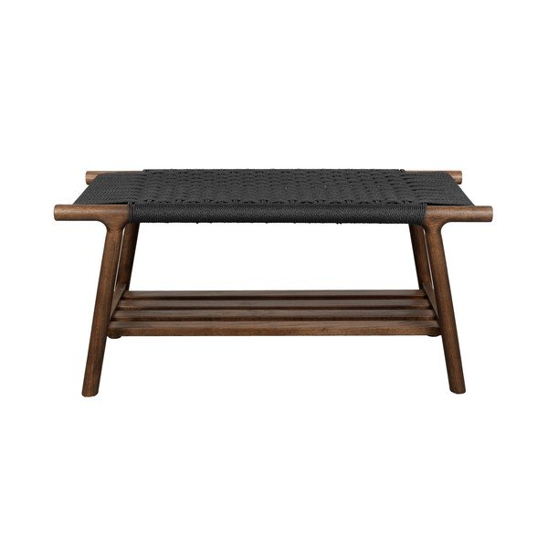 Tamsios natūralios spalvos medžio masyvo suolas Kintaro – Dutchbone