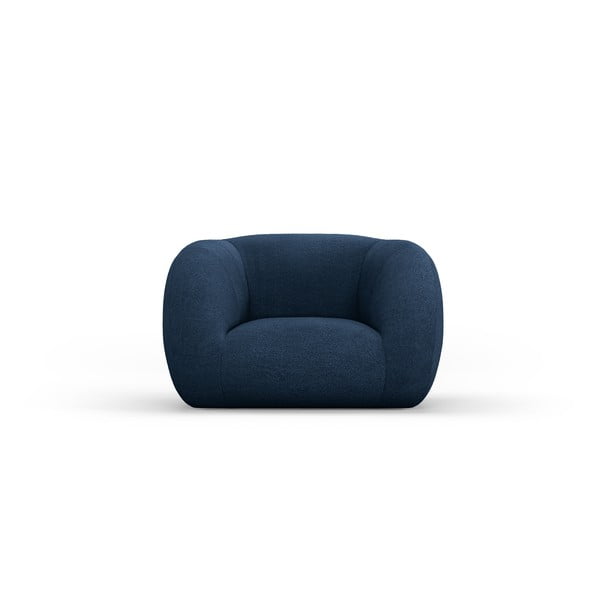 Krėslas iš boucle mėlynos spalvos Essen – Cosmopolitan Design