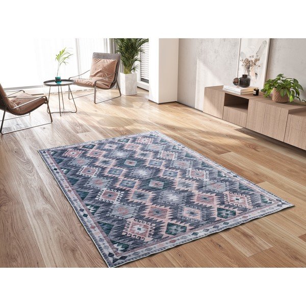 Kilimas tamsiai mėlynos spalvos 200x290 cm Class – Universal-image-2