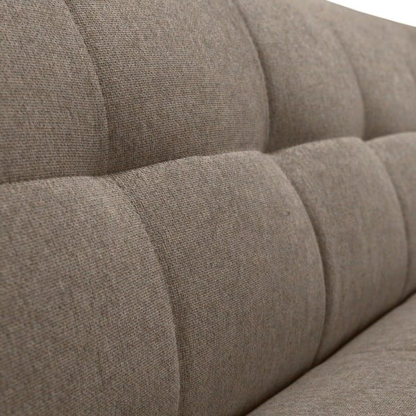 Šviesiai rudos spalvos kampinė sofa (su kairiuoju kampu/su gultu) Tuil – Rodier-image-3