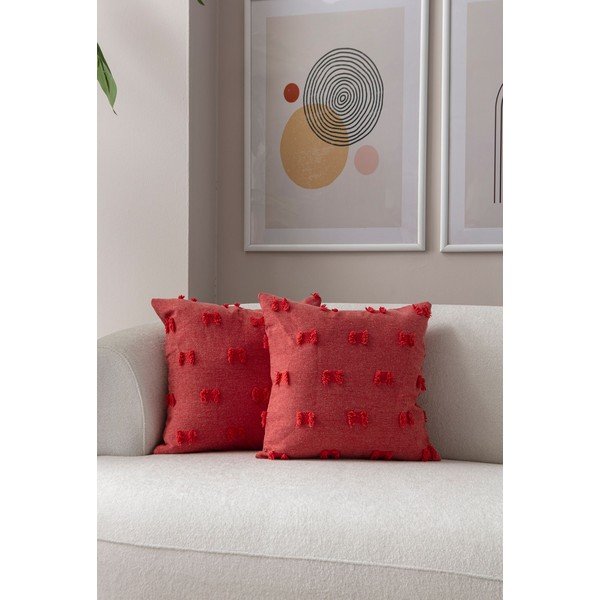 Dekoratyviniai pagalvių užvalkalai 2 vnt. 43x43 cm Tuffet – Mioli Decor-image-1