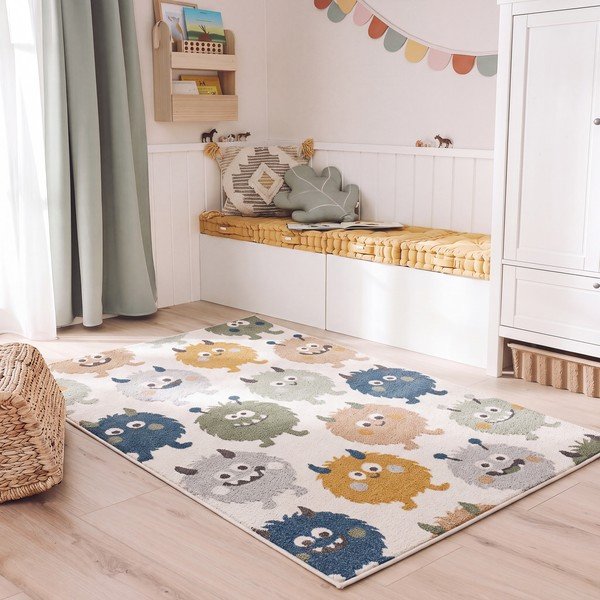 Kreminės spalvos vaikiškas kilimas 120x170 cm Beats – Universal-image-1