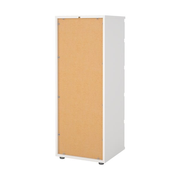 Aukšta šoninė spintelė baltos spalvos 40x107 cm Nova – Tvilum-image-4