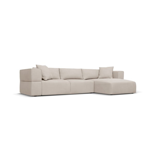 Kampinė sofa smėlio spalvos (su dešiniuoju kampu) Esther – Milo Casa-image-2