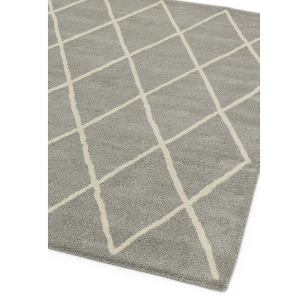 Rankų darbo iš vilnos kilimas pilkos spalvos 200x290 cm Albany – Asiatic Carpets-image-1