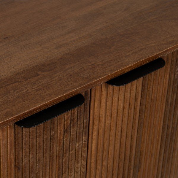 Rudos spalvos iš mango masyvo šoninė spintelė 160x78x40 cm Sagara – Ixia-image-4