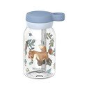 Šviesiai mėlynos spalvos iš plastiko vaikiškas buteliukas 450 ml Forest Friends by Little Dutch – Mepal