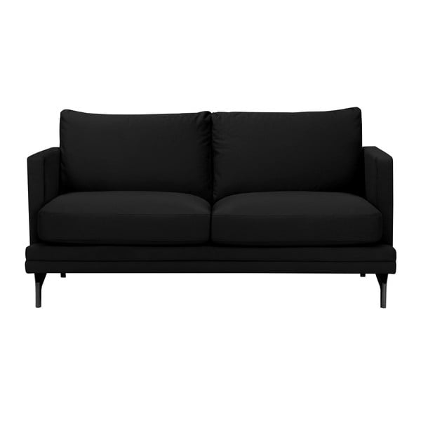 Juoda sofa su juodos spalvos kojūgaliais "Windsor & Co Sofos Jupiter