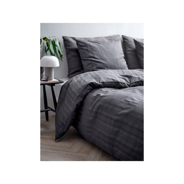 Iš damasko viengulė patalynė antracito spalvos 140x200 cm Noble – Södahl-image-1