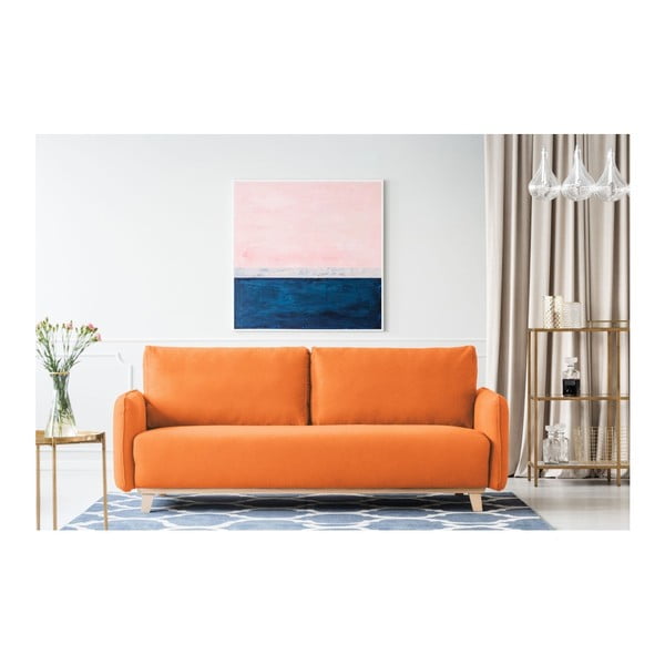 Oranžinė dvivietė sofa "Kooko Home Bebop-image-1