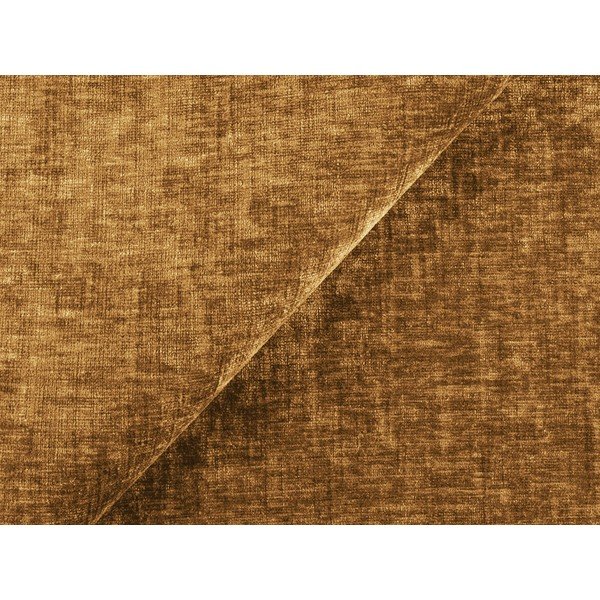 Garstyčių spalvos taburetė iš šenilinio audinio Kuki – Makamii-image-4