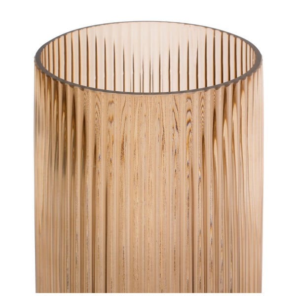 Šviesiai ruda stiklo vaza PT LIVING Allure, aukštis 30 cm-image-3