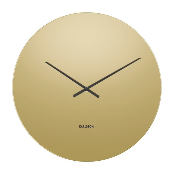 Karlsson Mirage auksinis sieninis laikrodis, ⌀ 40 cm