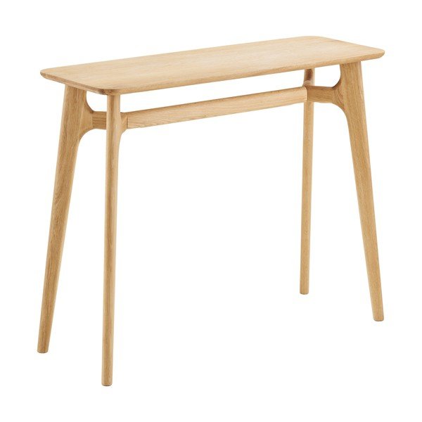 Šviesios natūralios spalvos konsolinis staliukas iš ąžuolo 35x100 cm Rennes – House Nordic