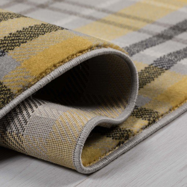 Geltonos ir pilkos spalvos kilimas Flair Rugs Highland, 200 x 290 cm-image-3