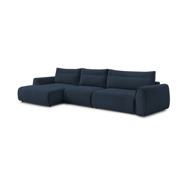 Kampinė sofa tamsiai mėlynos spalvos Aden – Bobochic Paris-image-3