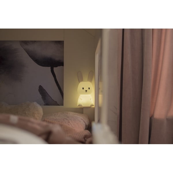 Balta LED vaikų naktinė lemputė Bunny - Star Trading-image-4