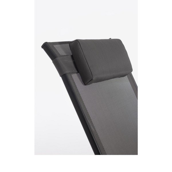 Antracito spalvos metalinis sodo krėslas Ercolano – Bizzotto-image-1