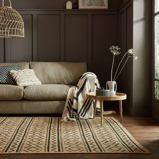 Kilimas iš džiuto natūralios spalvos 200x290 cm Luis – Flair Rugs