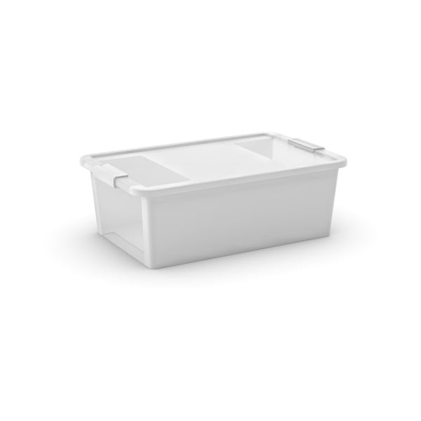 Baltos spalvos iš plastiko daiktadėžė su dangčiu 55x35x19 cm Bi-Box M – KIS