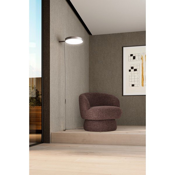 Violetinės spalvos/rudos spalvos pasukamas krėslas Dali – MOME-image-1