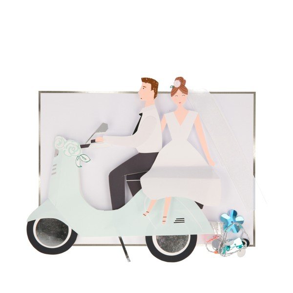 Atvirukas Scooter Couple – Meri Meri-image-1