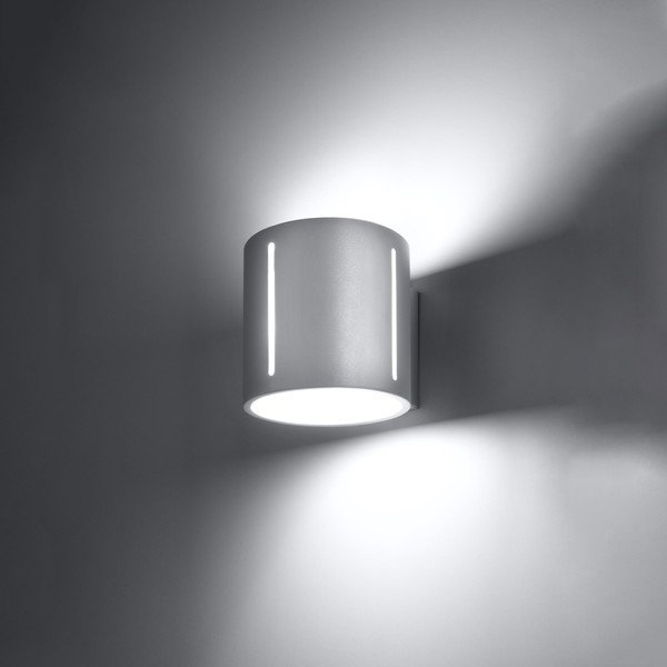 Sieninė lempa baltos spalvos Vulco – Sollux-image-2