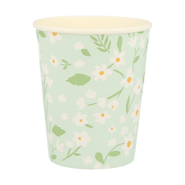 Iš popieriaus vienkartiniai puodeliai 12 vnt. Ditsy – Meri Meri-image-3