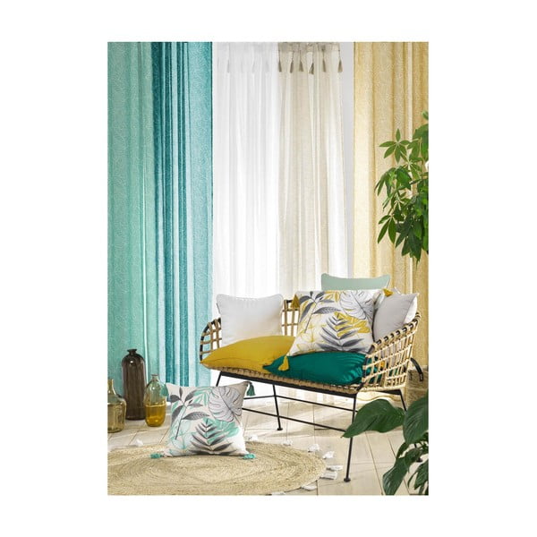 Permatoma užuolaida smėlio spalvos 140x240 cm Dalila – douceur d'intérieur-image-4