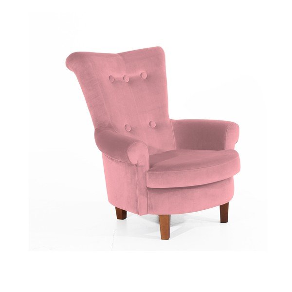 Rožinis fotelis Max Winzer Tilly