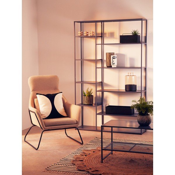 Pilkos spalvos iš plieno pastatoma lentyna 120x188x30 cm Acero – Premier Housewares-image-1