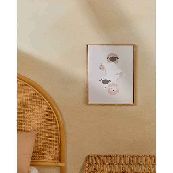 Vaikiškas paveikslas 30x40 cm Milu – Kave Home-image-1