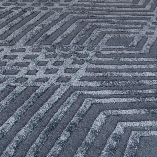 Mėlynos spalvos vilnonis kilimas Flair Rugs Diamonds, 160 x 230 cm-image-2
