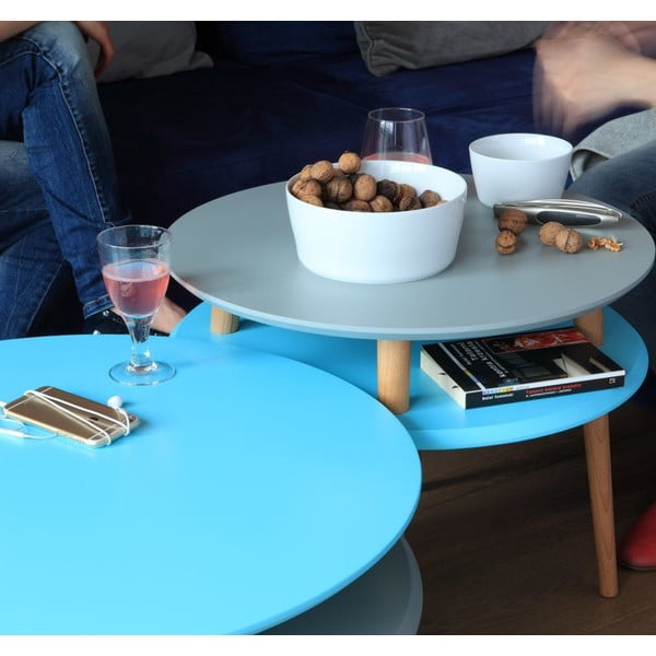 Rožinis kavos staliukas "Ragaba UFO", Ø 70 cm-image-1