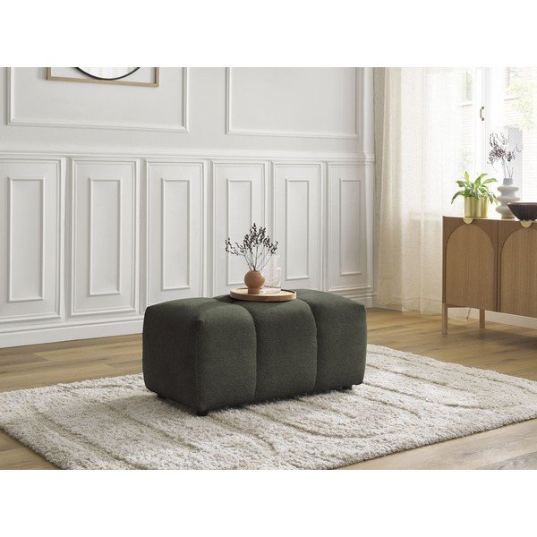 Khaki spalvos taburetė iš šenilinio audinio Roxelane – Bobochic Paris-image-4