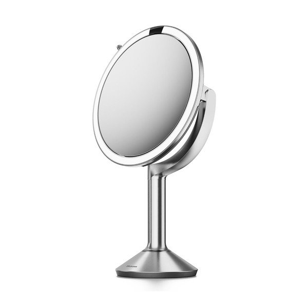 Kosmetinis veidrodis (didinimas  5x/didinimas  10x) su apšvietimu/didinantis ø 20 cm Trio – simplehuman